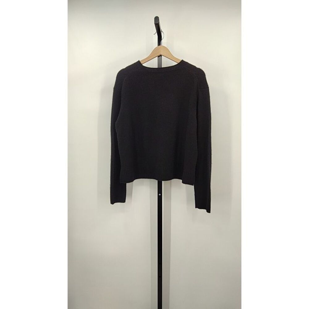 Quince Women Mongolian Cashmere Boxy Crewneck Sweater Black M - Picture 2 of 2